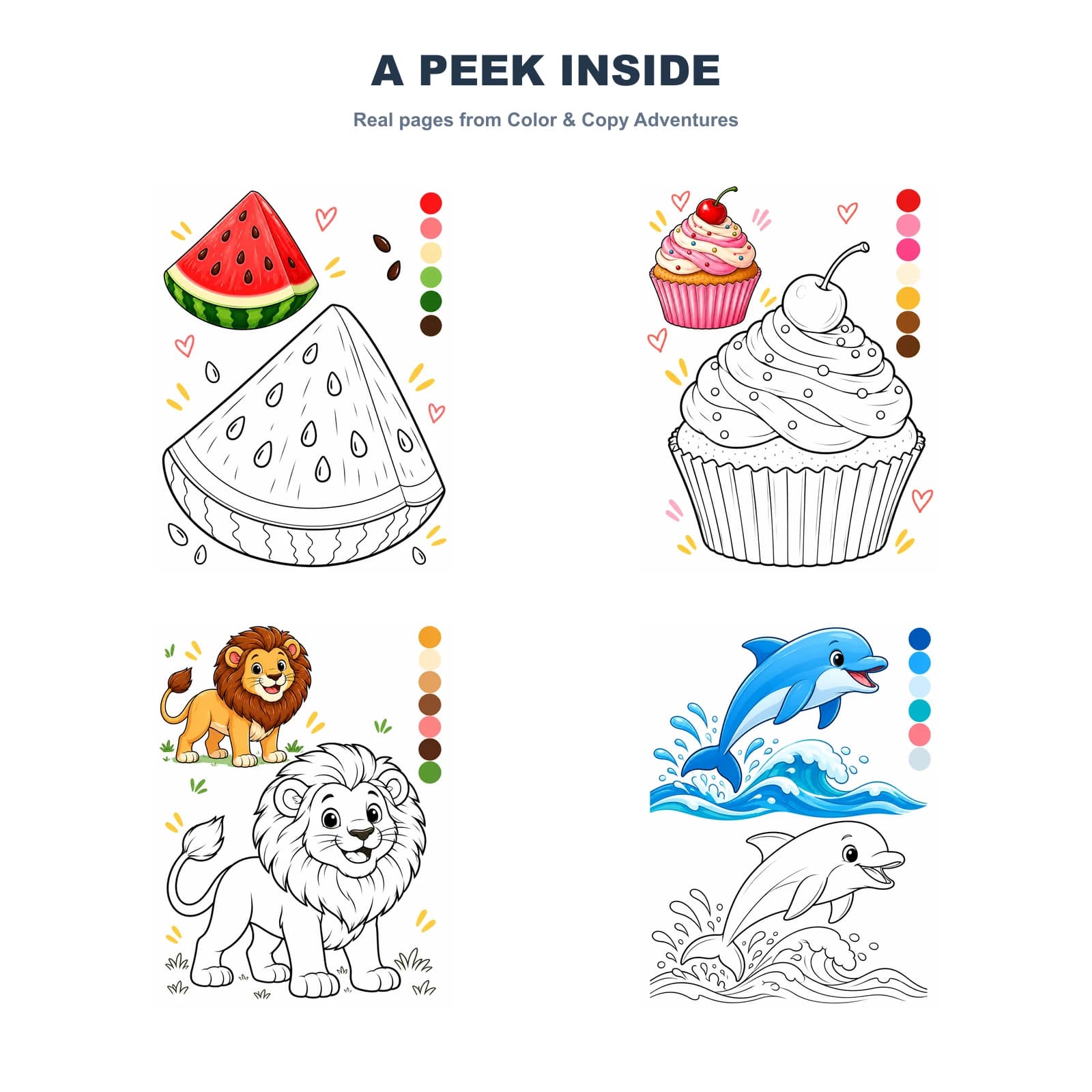 Interior coloring page previews