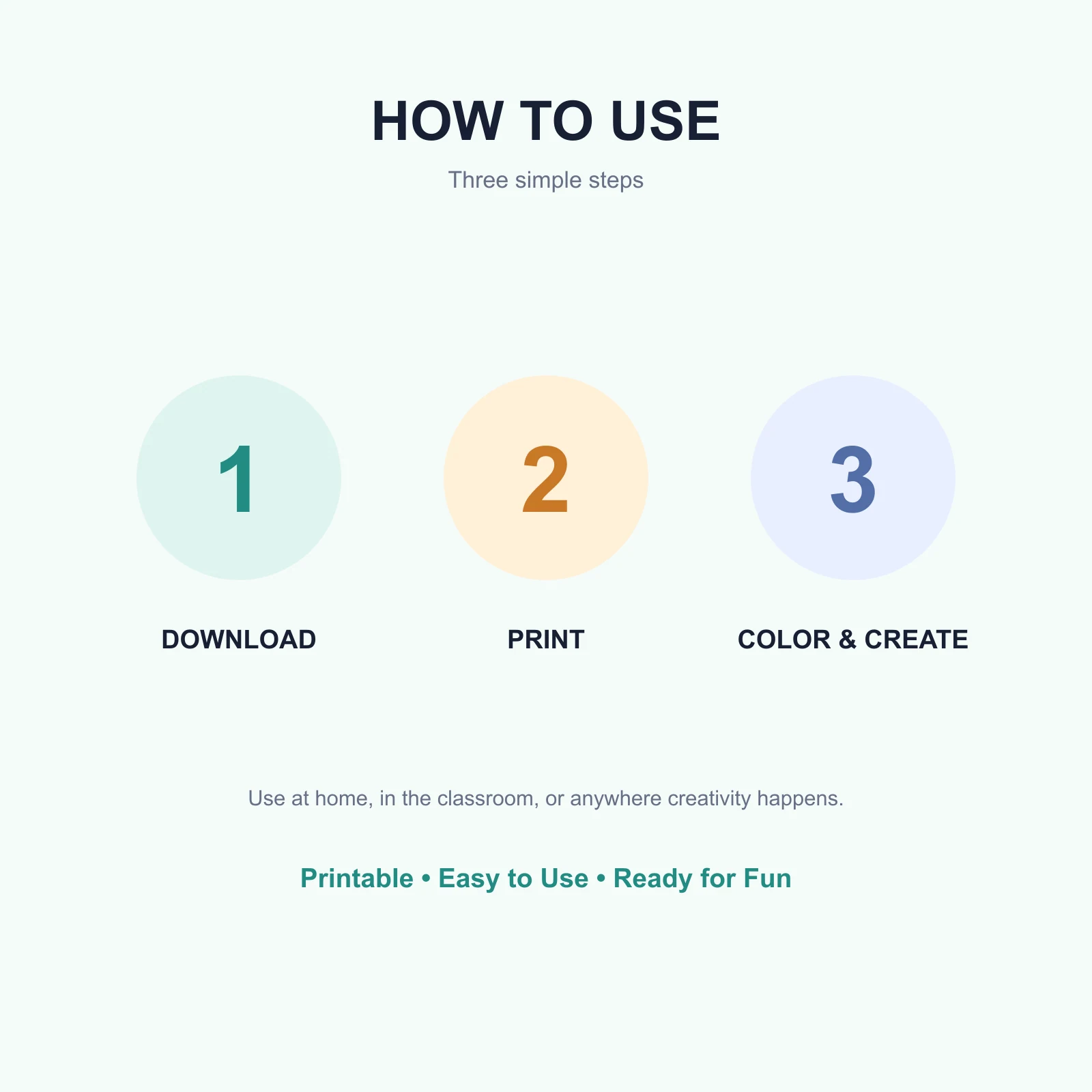 How to download print and use Coloring Adventures Vol. 1